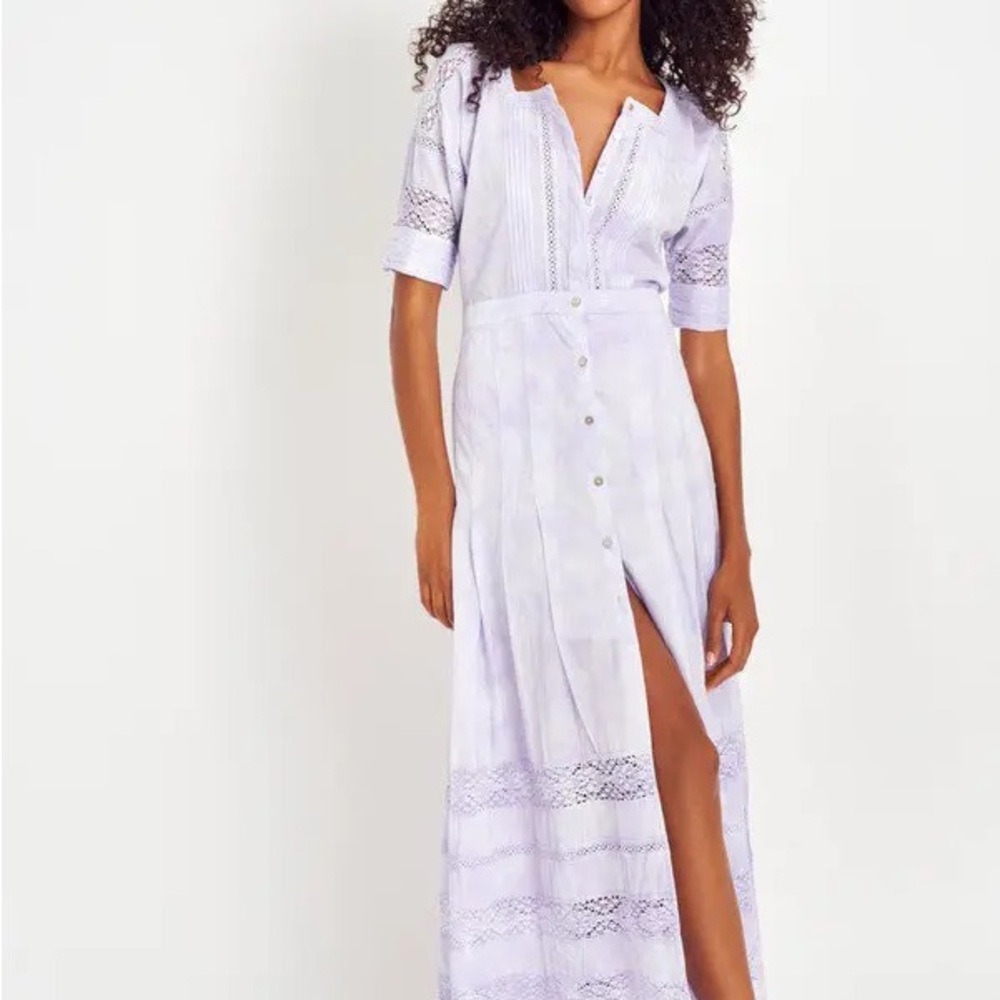 LoveShackFancy Edie Cotton Maxi Dress Size Medium NWT